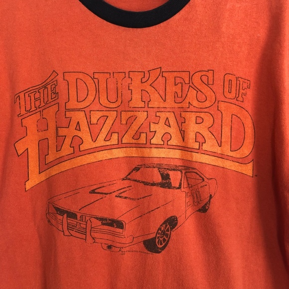 Dukes of Hazzard Other - Dukes of Hazzard Logo Orange T-Shiirt Vtg